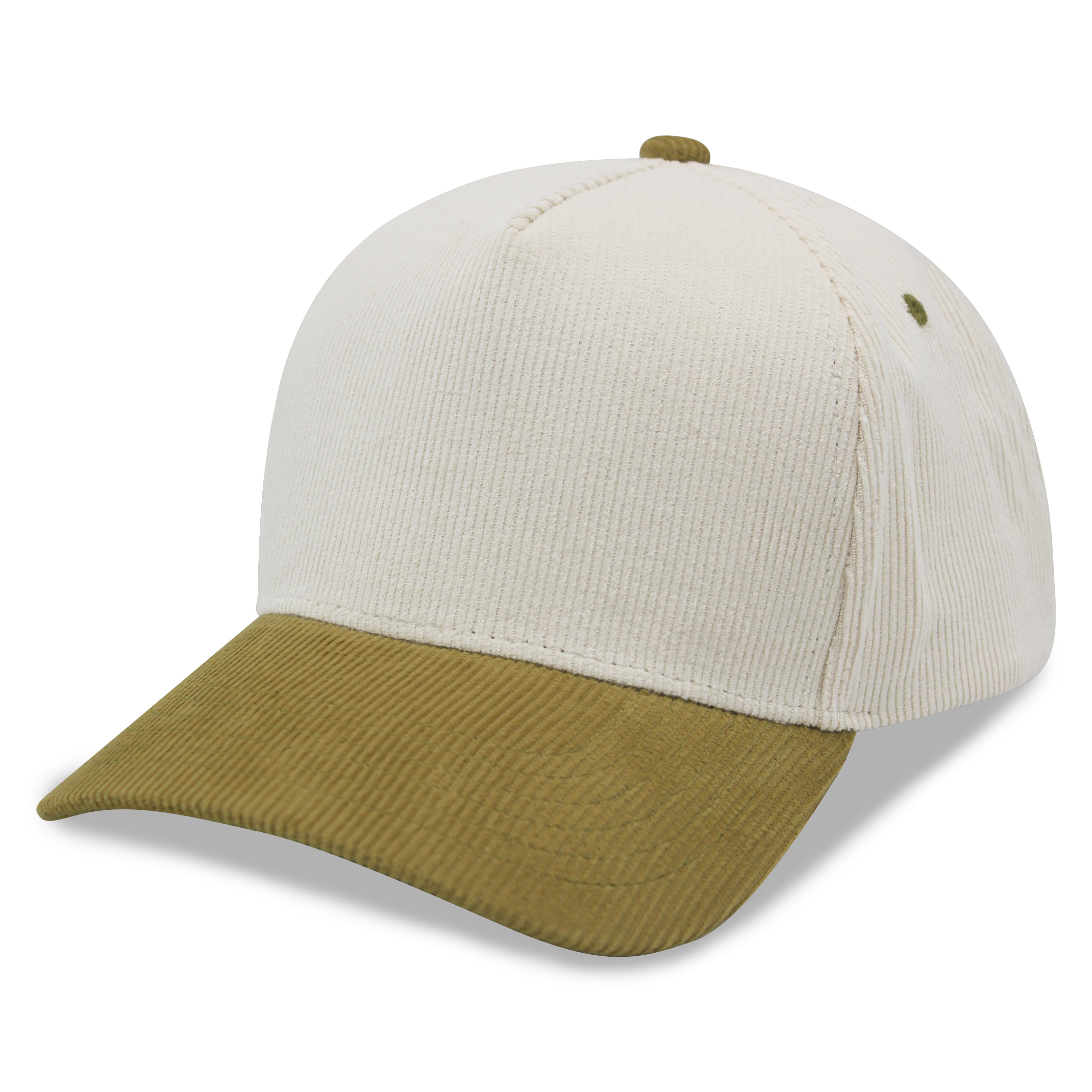 A Frame Corduroy 5 Panel Baseball Cap Snapback
