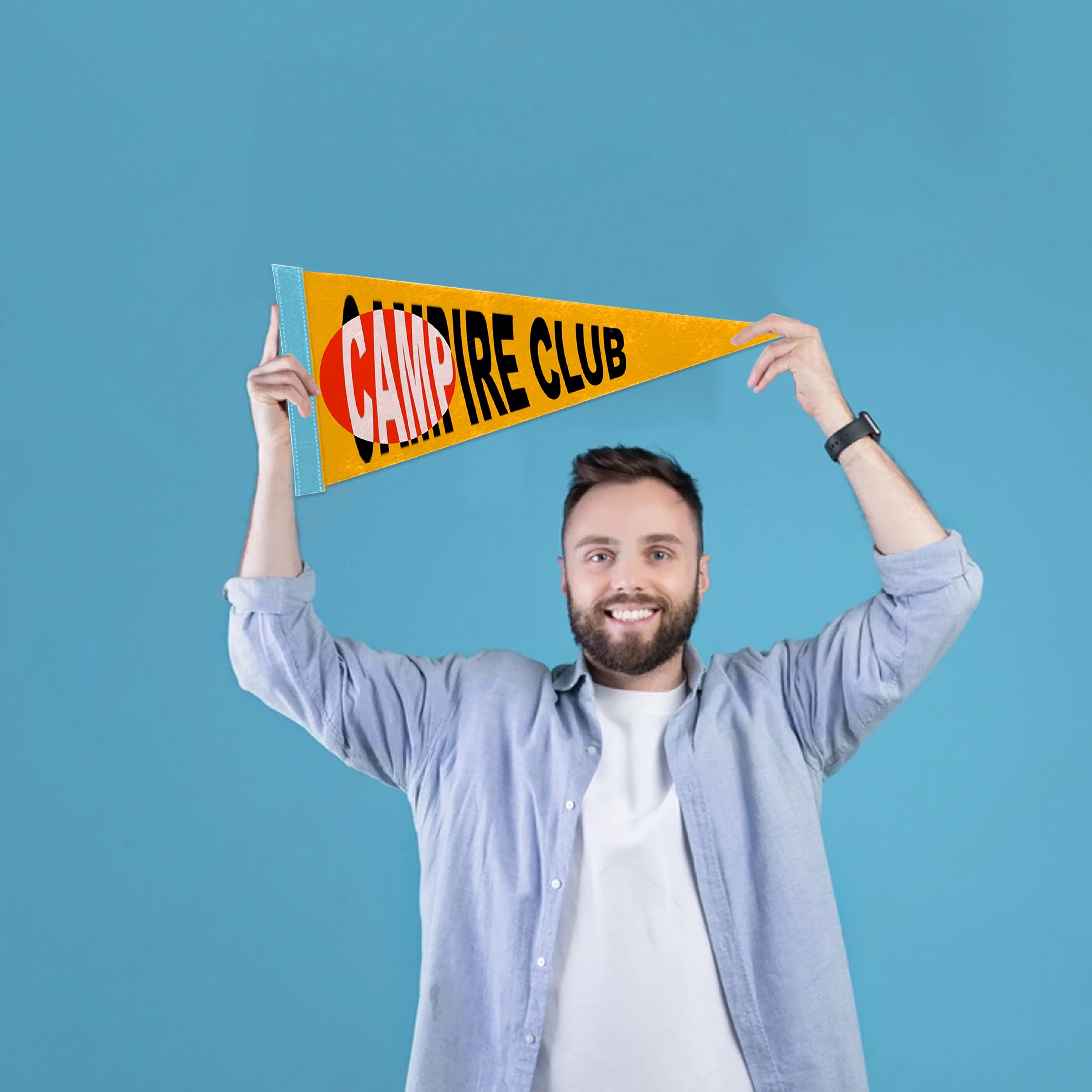 12"x30" Custom Full Color Printed Felt Pennant 2