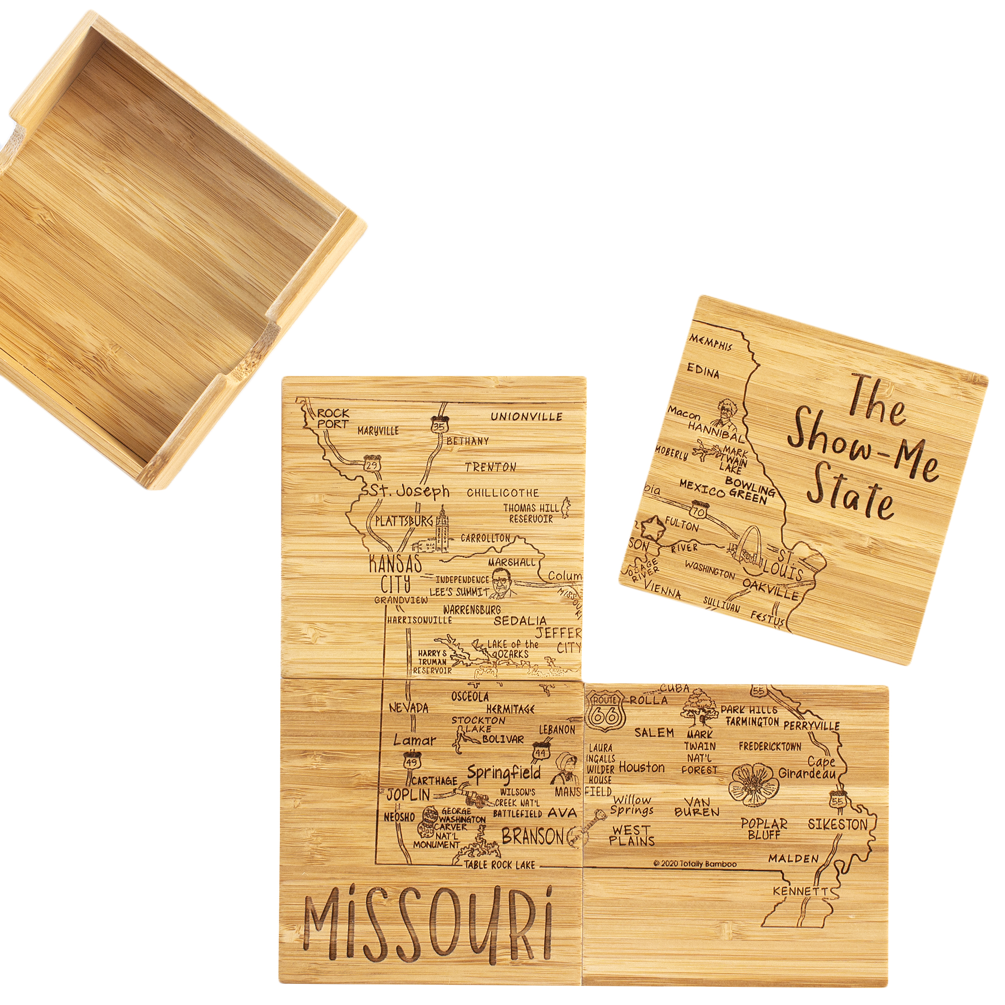 Missouri Puzzle Coaster Set 9