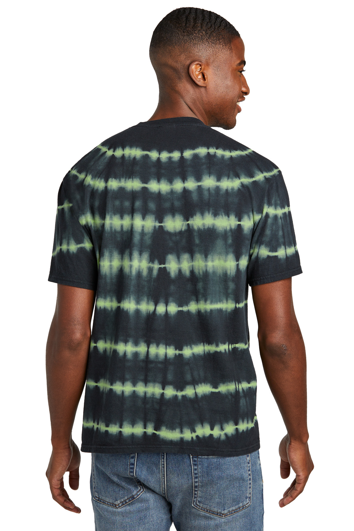 Port & Co Allover Stripe Tie-Dye Tee PC142 26
