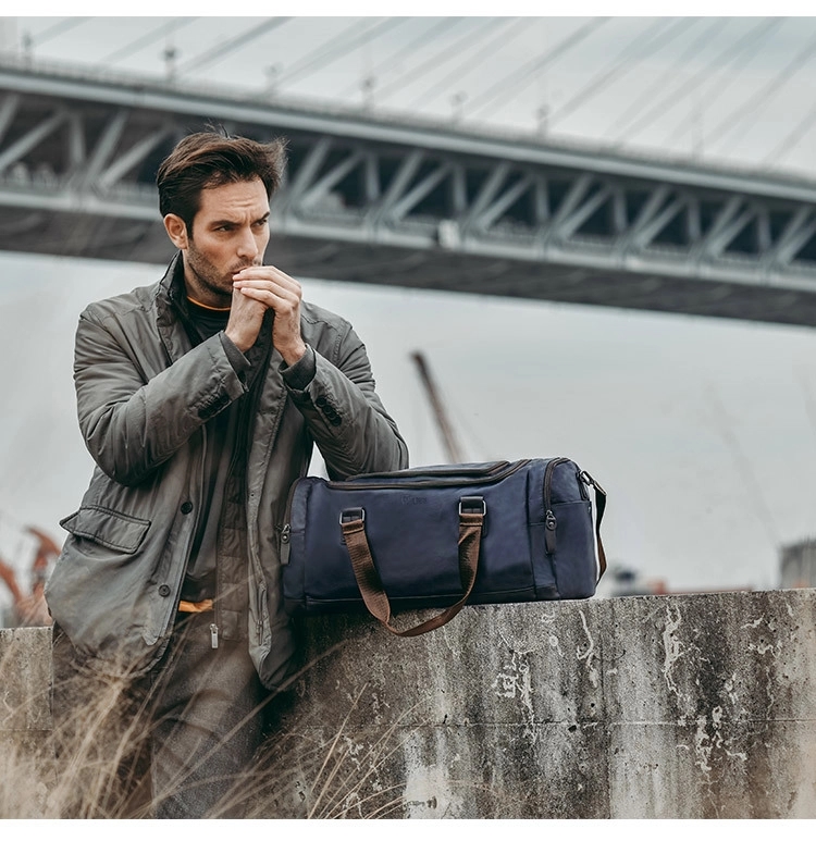 Pu Leather Waterproof Sport Gym Duffle Travel Bag 3
