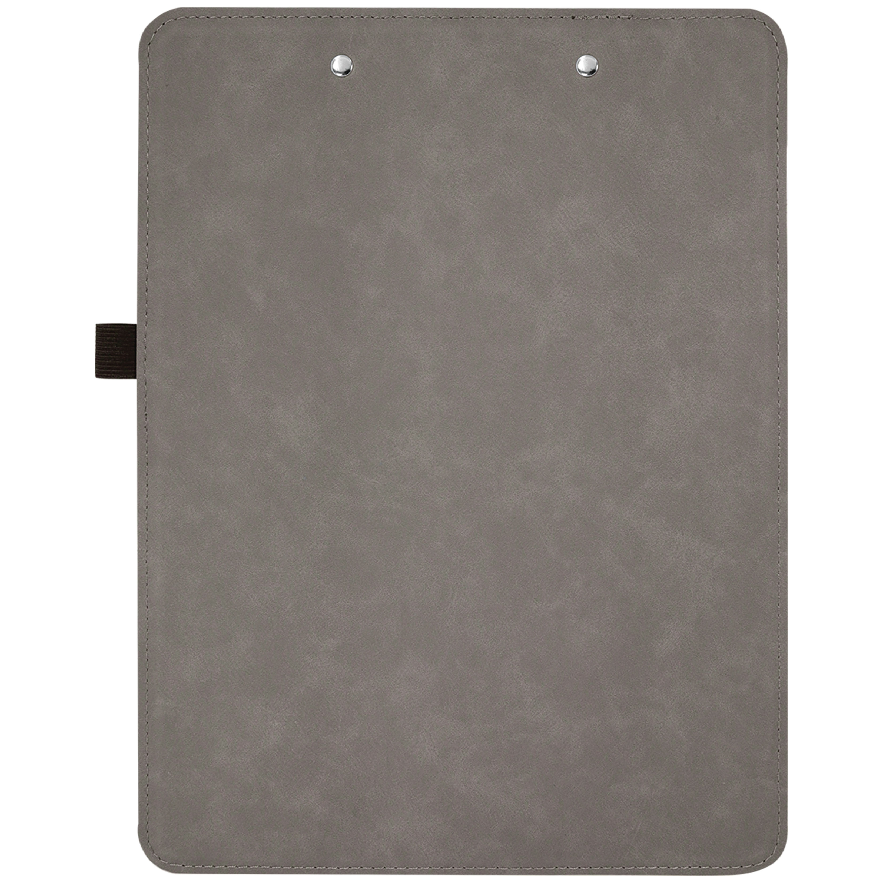 9" x 12 1/2" Gray/Black Leatherette Clipboard 5