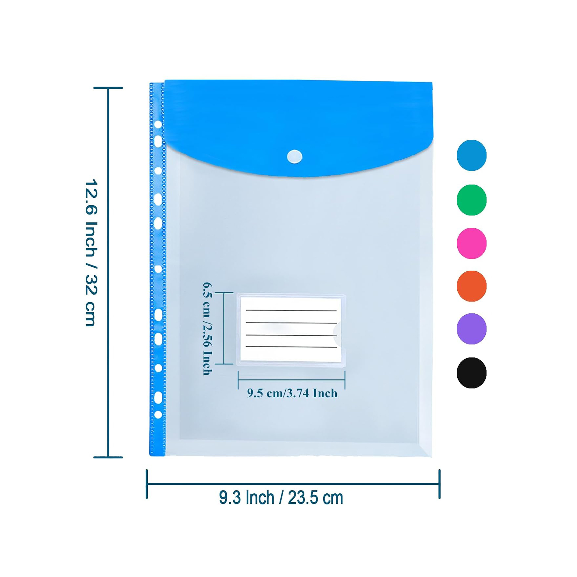 Binder-Compatible Button Closure File Envelopes 3