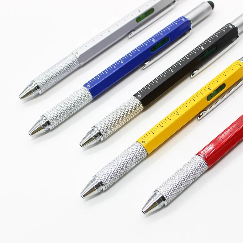 Metal 6-in-1 multifunctional pen 4