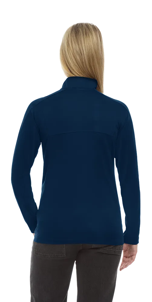 Ladies' Wicking L/S Solid Zip Pullover, custom hoodie or sweatshirt with logo imprint 26