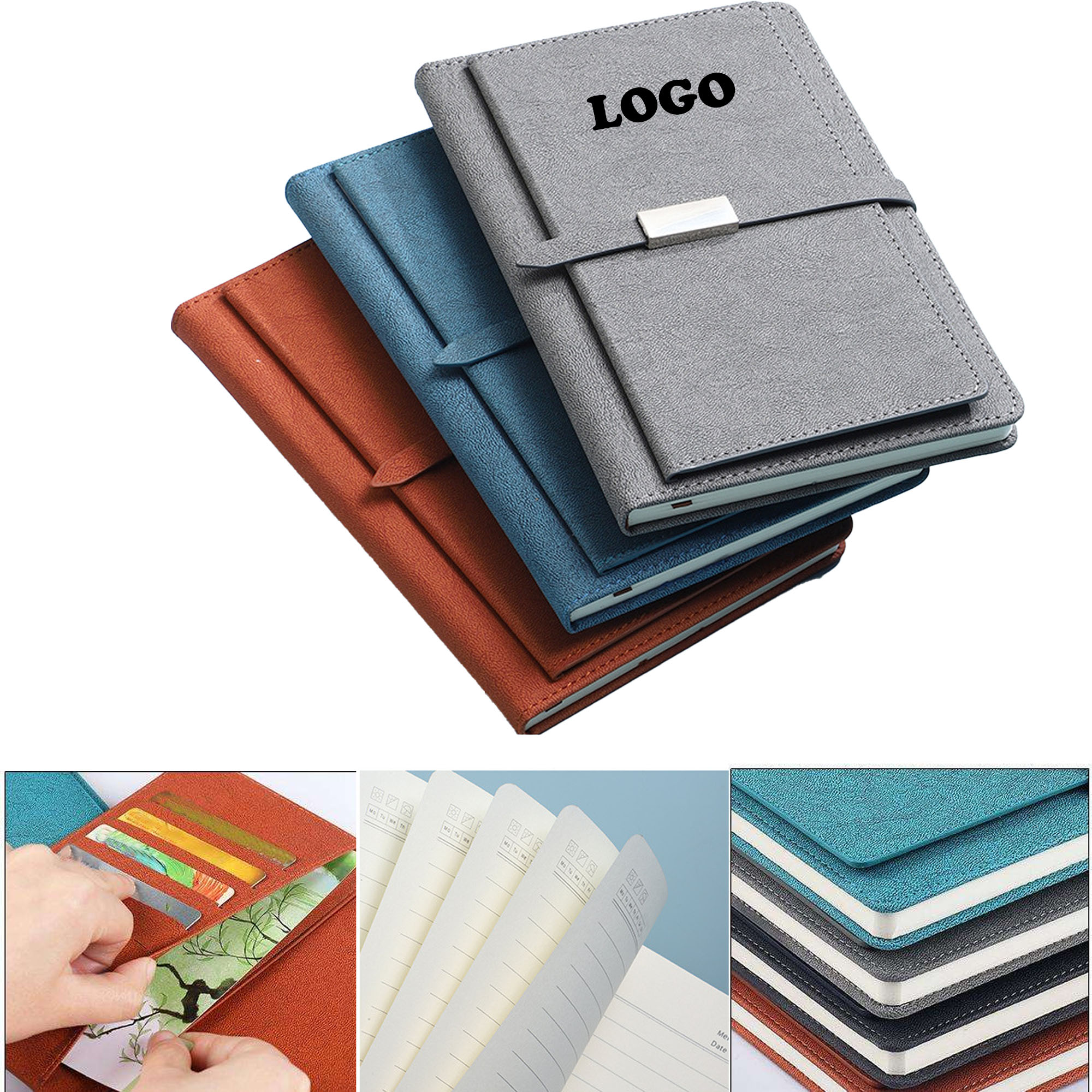 MOQ 10 pcs Custom Leather Notebook 3