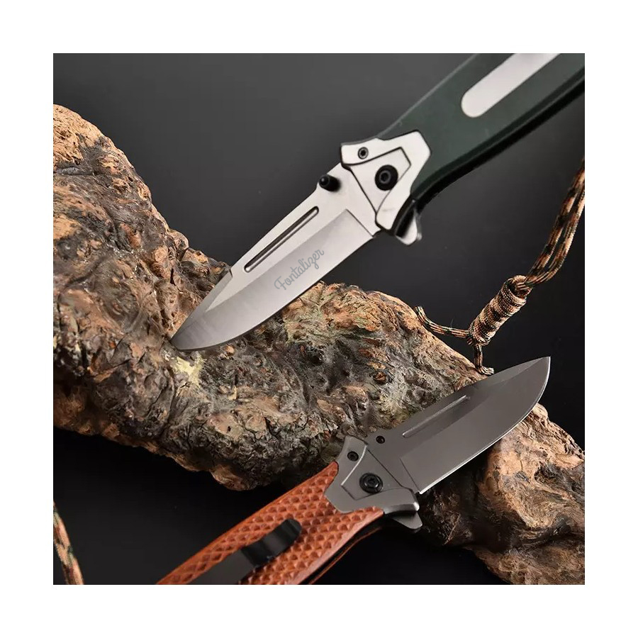 ApexBlade - Wood Folding Tactical Pocket Knife With Stainless Steel Blade With Clip 8