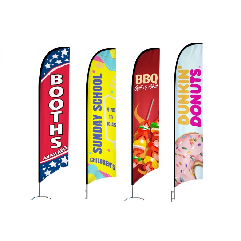 Teardrop Flag Kit With Optional Base 15' 2
