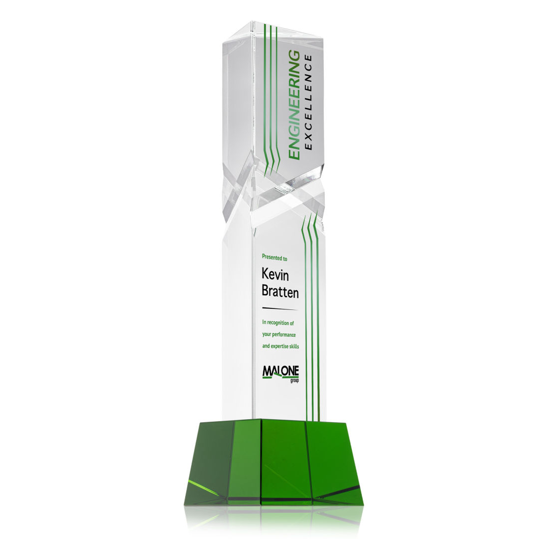 Oakham VividPrint™ Award on Robson Base - Green 6