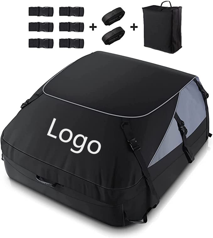 20 Cubic Feet Waterproof Foldable Self-driving Tour Equipment Roof Cargo Carrier 3