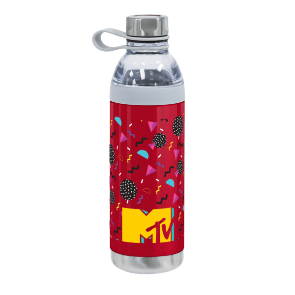 Dual Opening Stainless Steel Water Bottle - 20 Oz., custom water bottle with logo imprint 25
