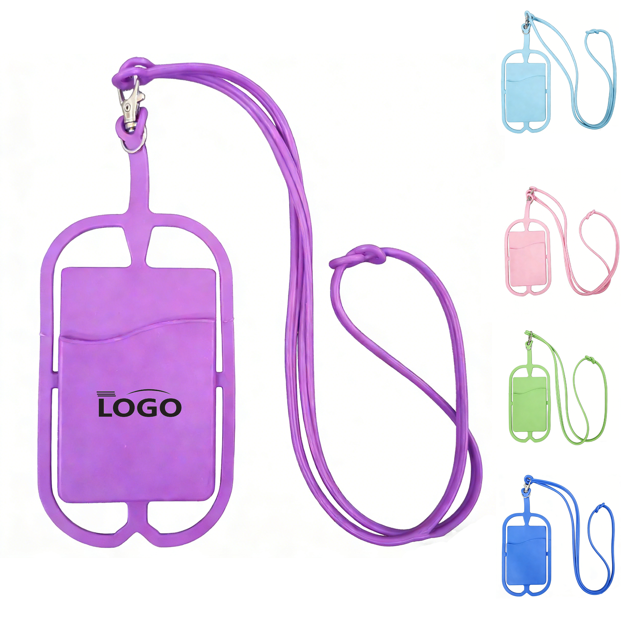 Phone Card Holder with Silicone Strap 2