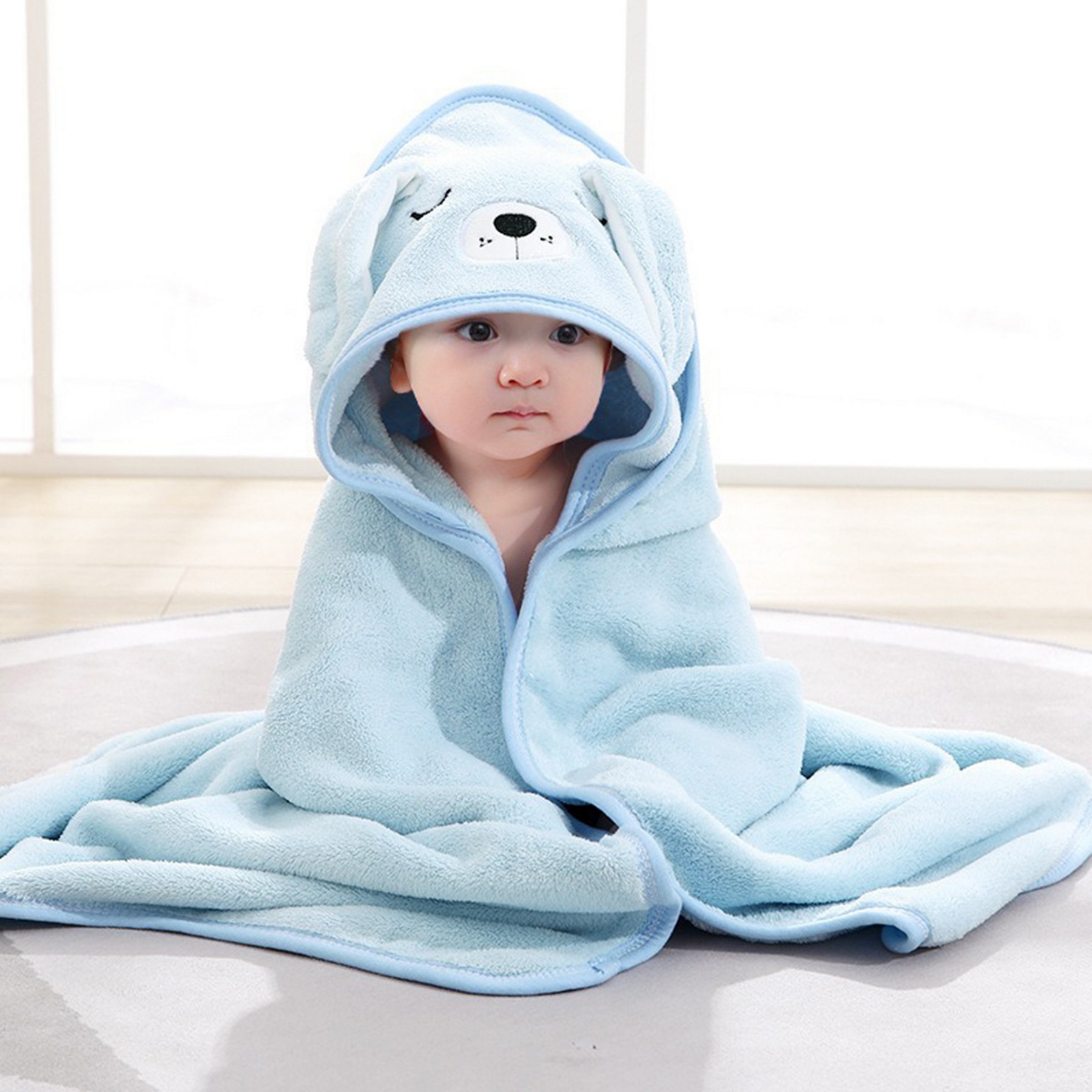 Children's Coral Velvet Bath Towel 2