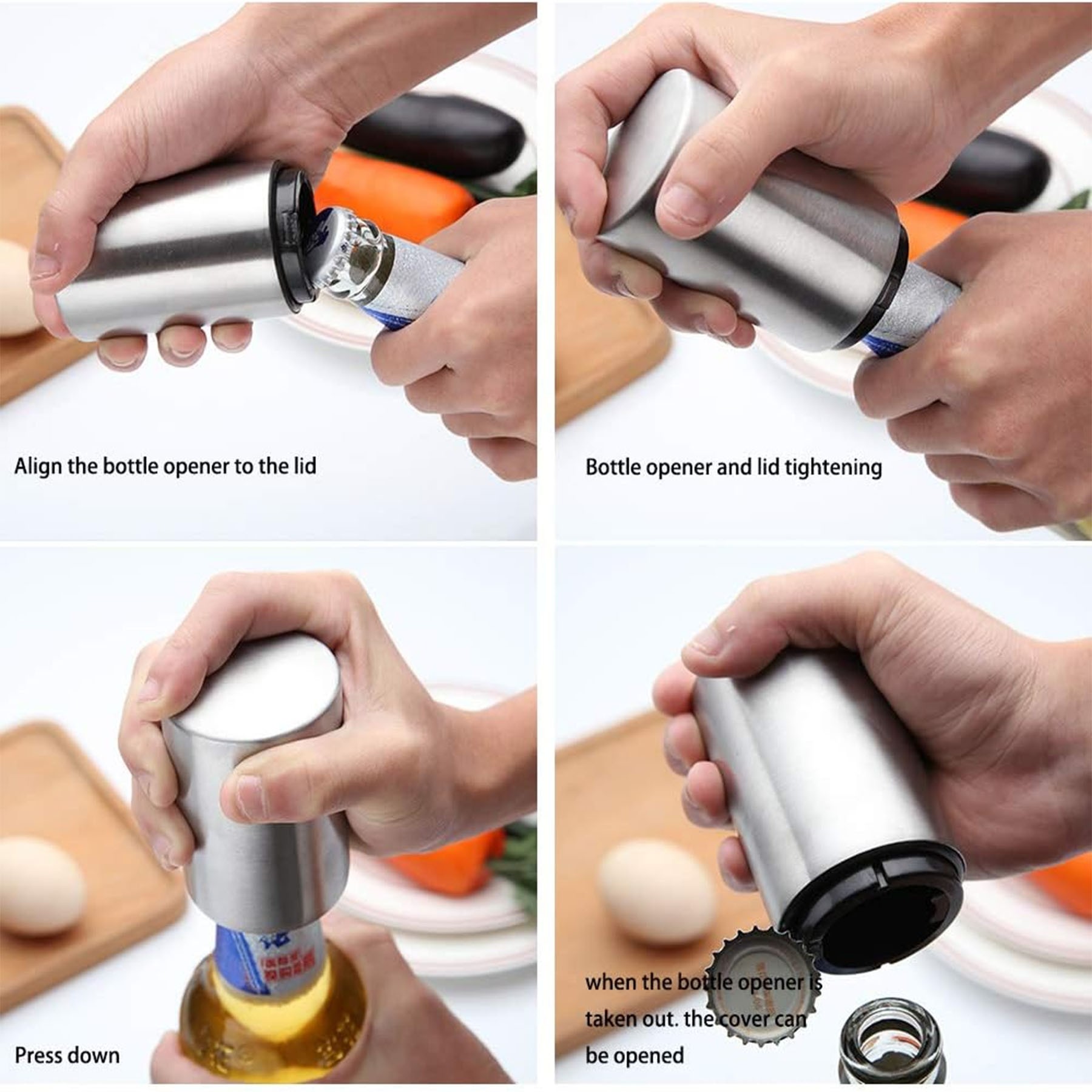 Stainless Steel Automatic Bottle Openers 3