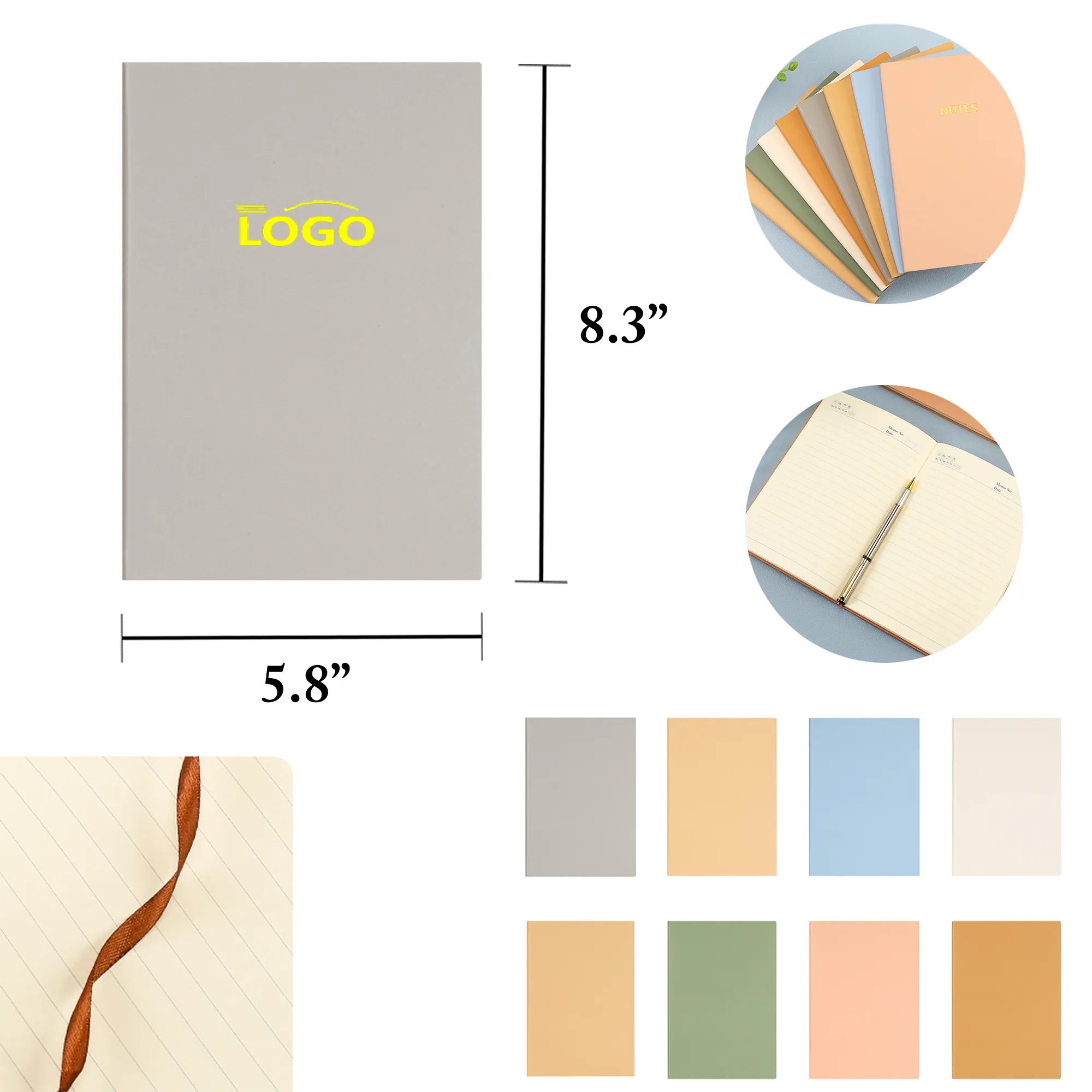 MOQ50 A5 Faux Leather Conference Notebook 7