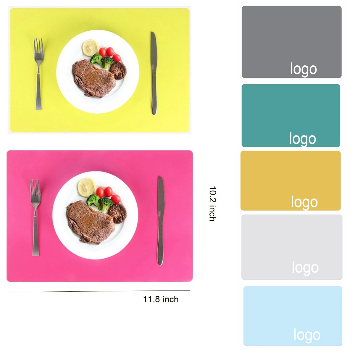 Reusable Silicone Table Playmats Protector Heat Mat 2