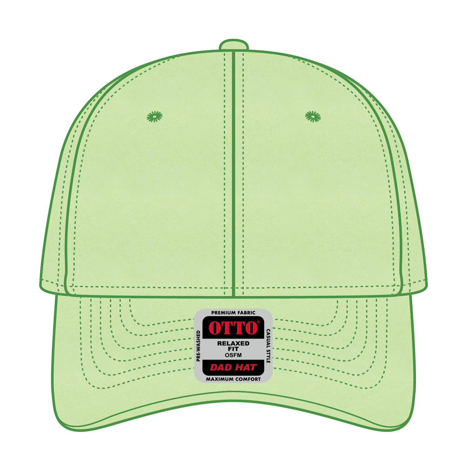 OTTO CAP® 6 Panel Low Profile Dad Hat 14