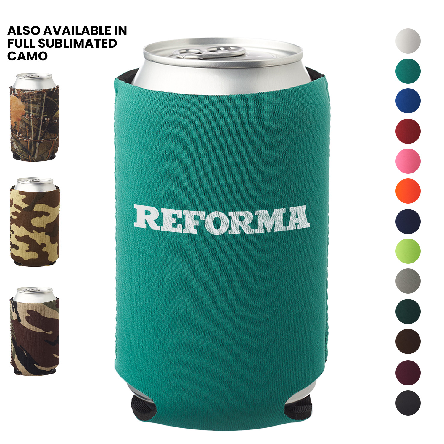 Collapsible Neoprene Can Coolers, custom koozie with logo imprint 3