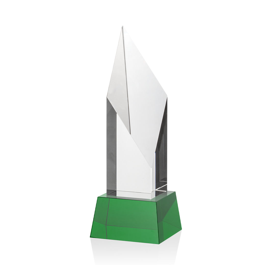 Vertex VividPrint™ Award on Base - Green 12