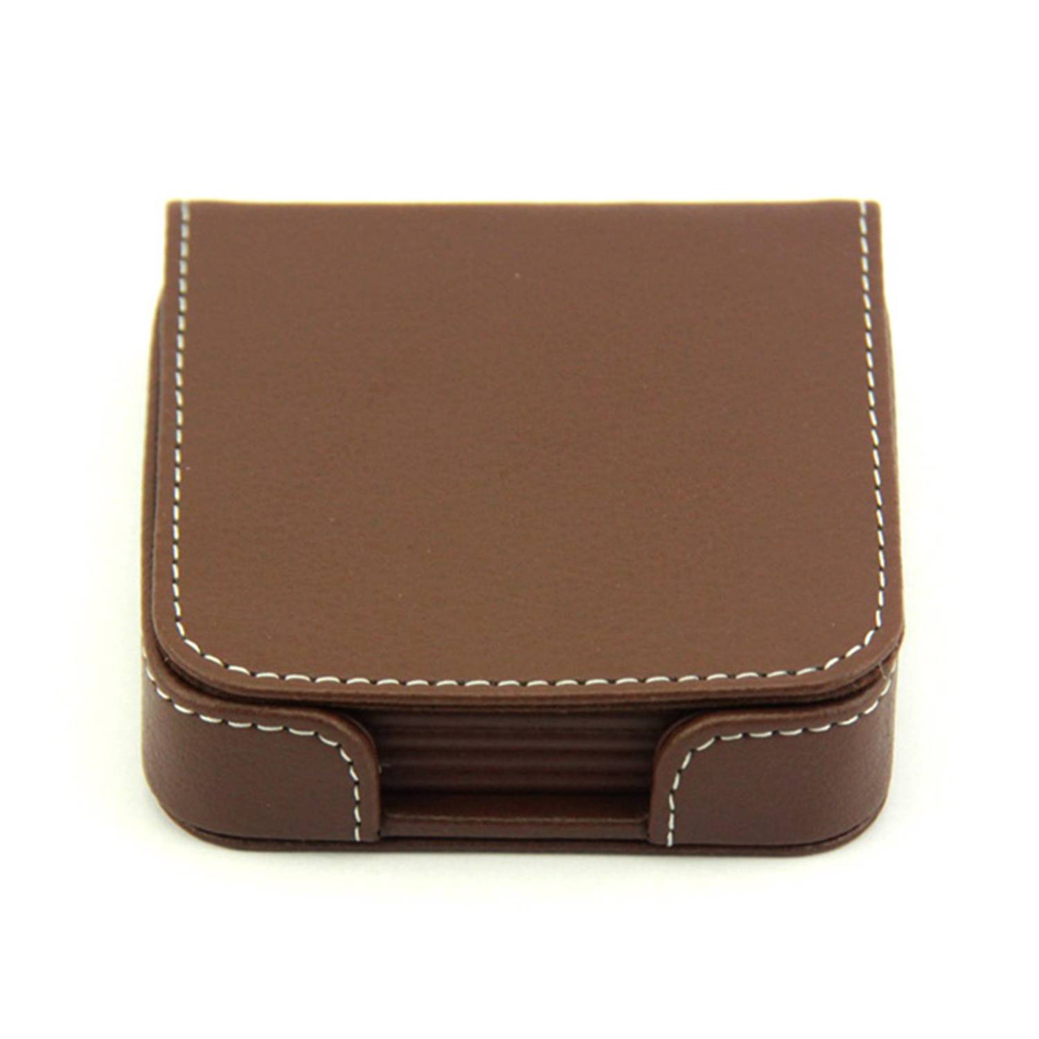 PU Leather Insulated Coaster Set 2