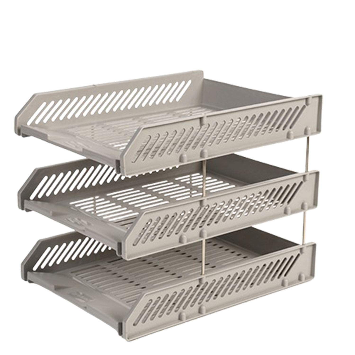 Three-Tier Metal Mesh Storage Rack 2