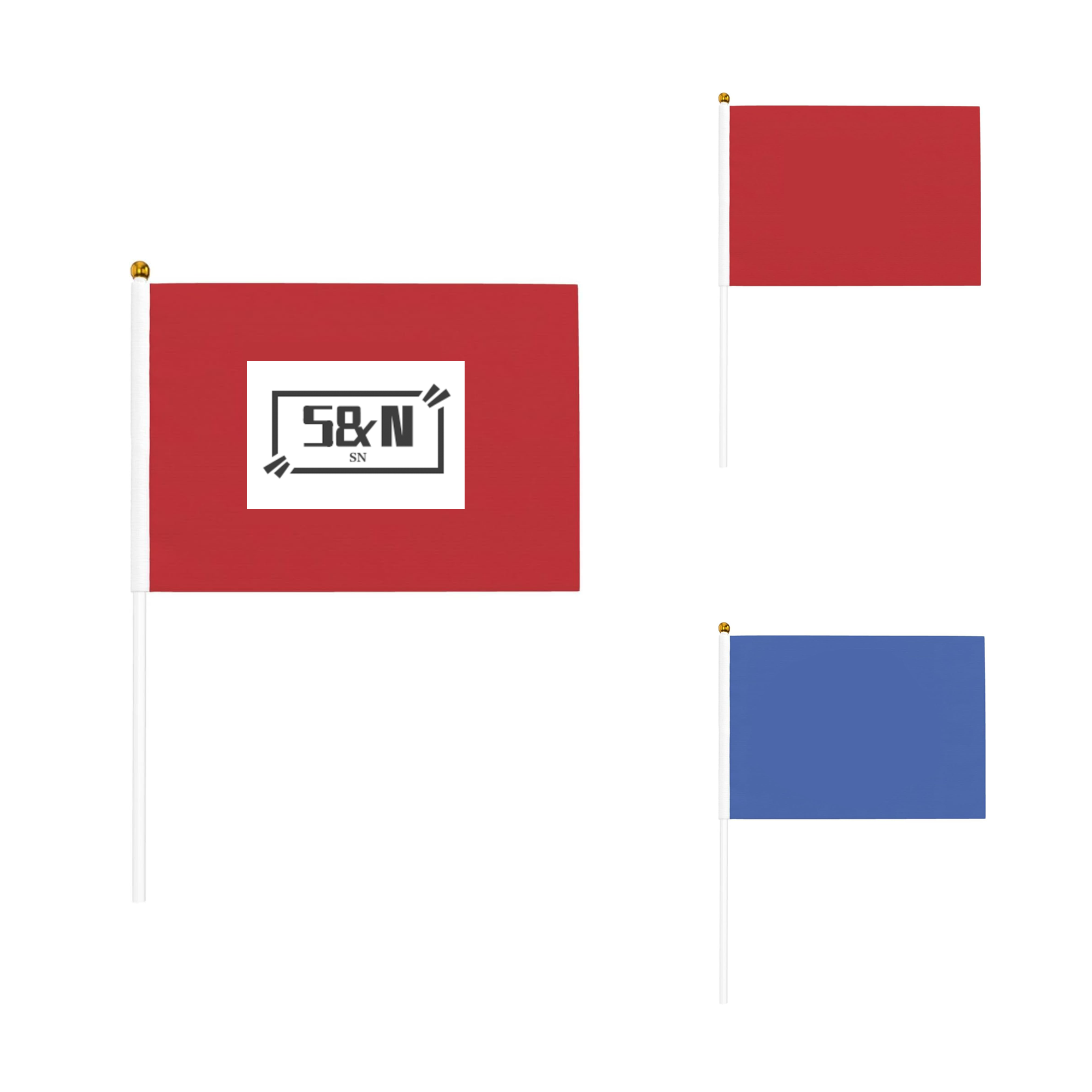 Mini Hand-waved Flag With Plastic Pole 3