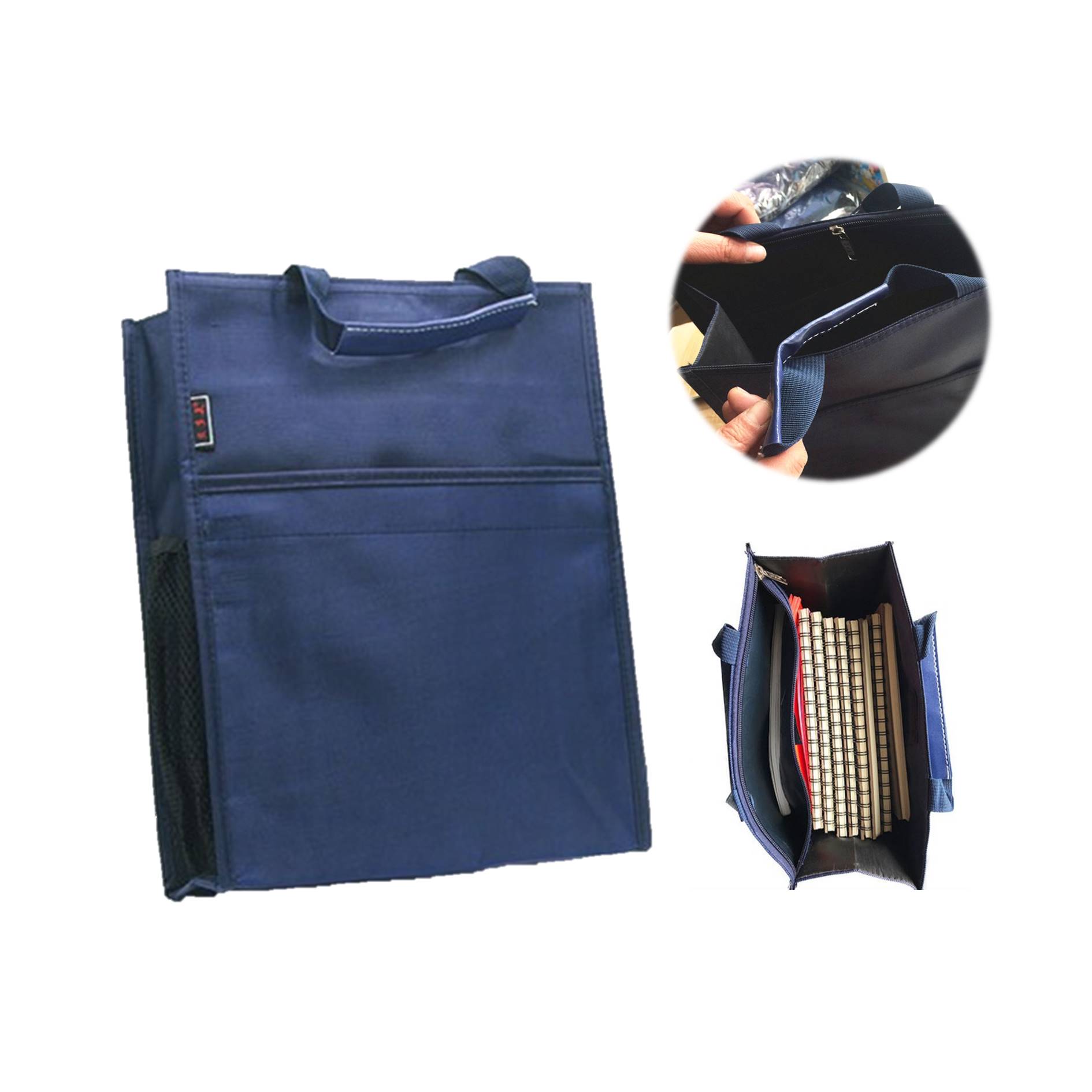 Portable Business Double-Layer Canvas File Bag 3