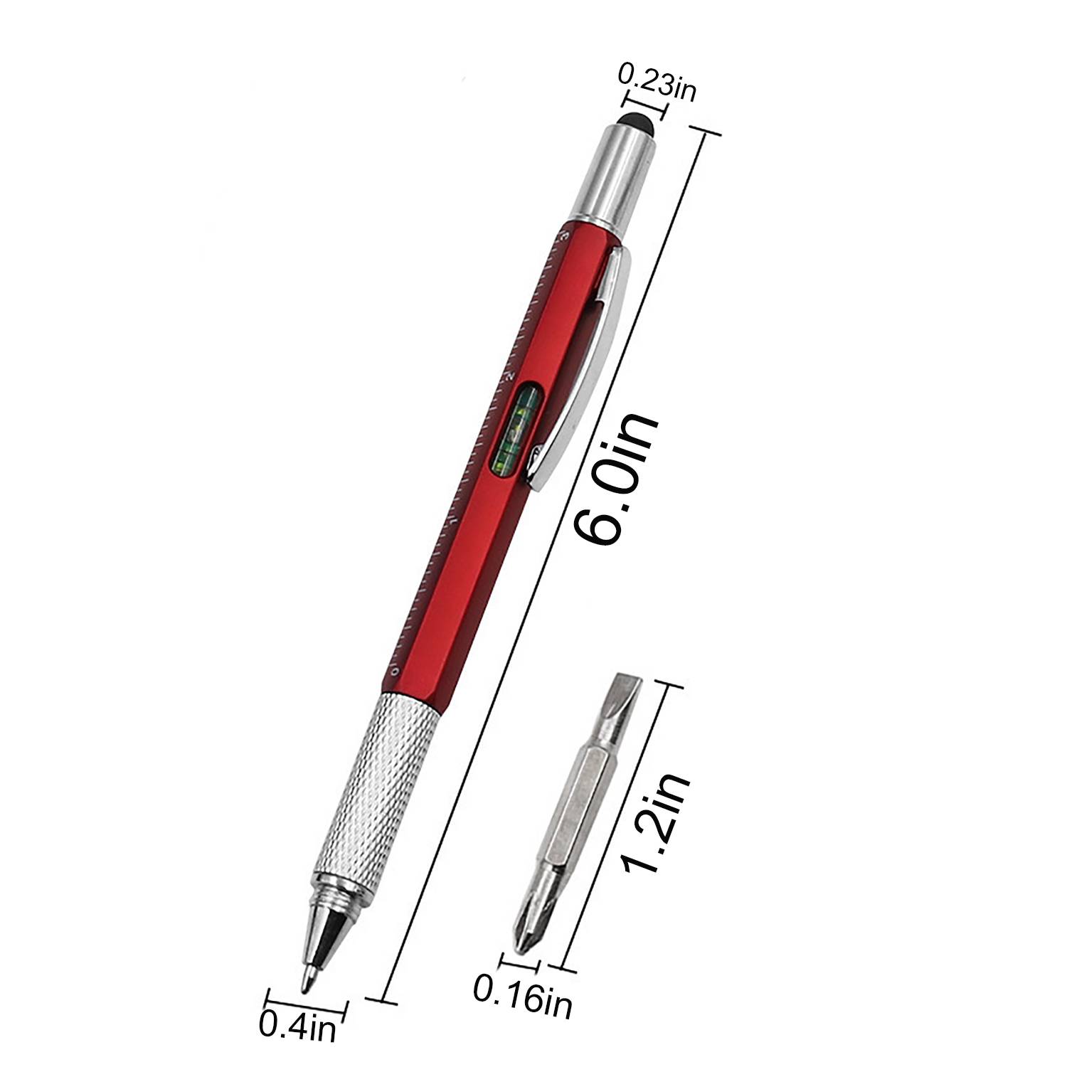 6-in-1 Multitool Pen with Screwdriver and Ruler 2