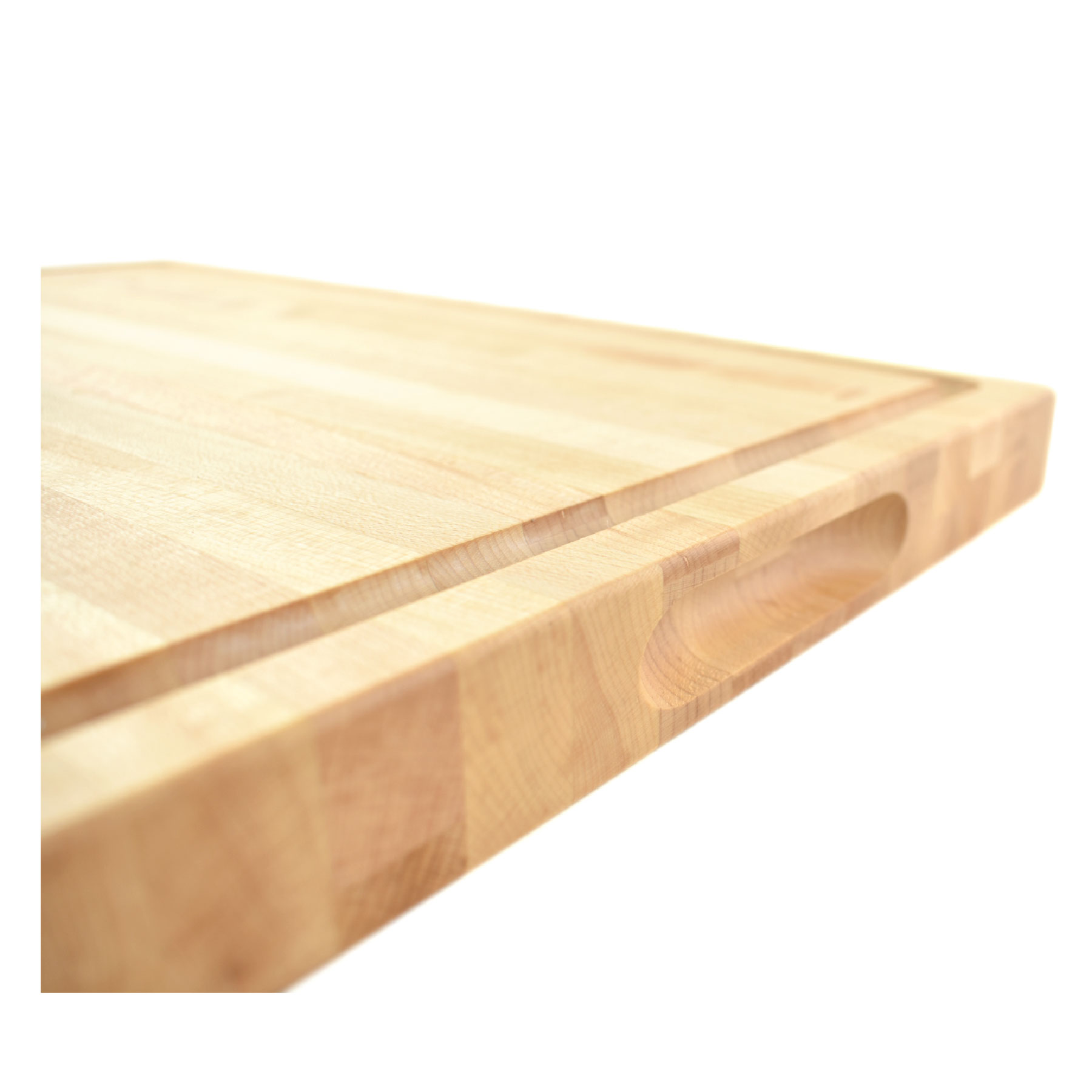 12" x 18" x 1 1/4" Maple Butcher Block with Juice Groove 4