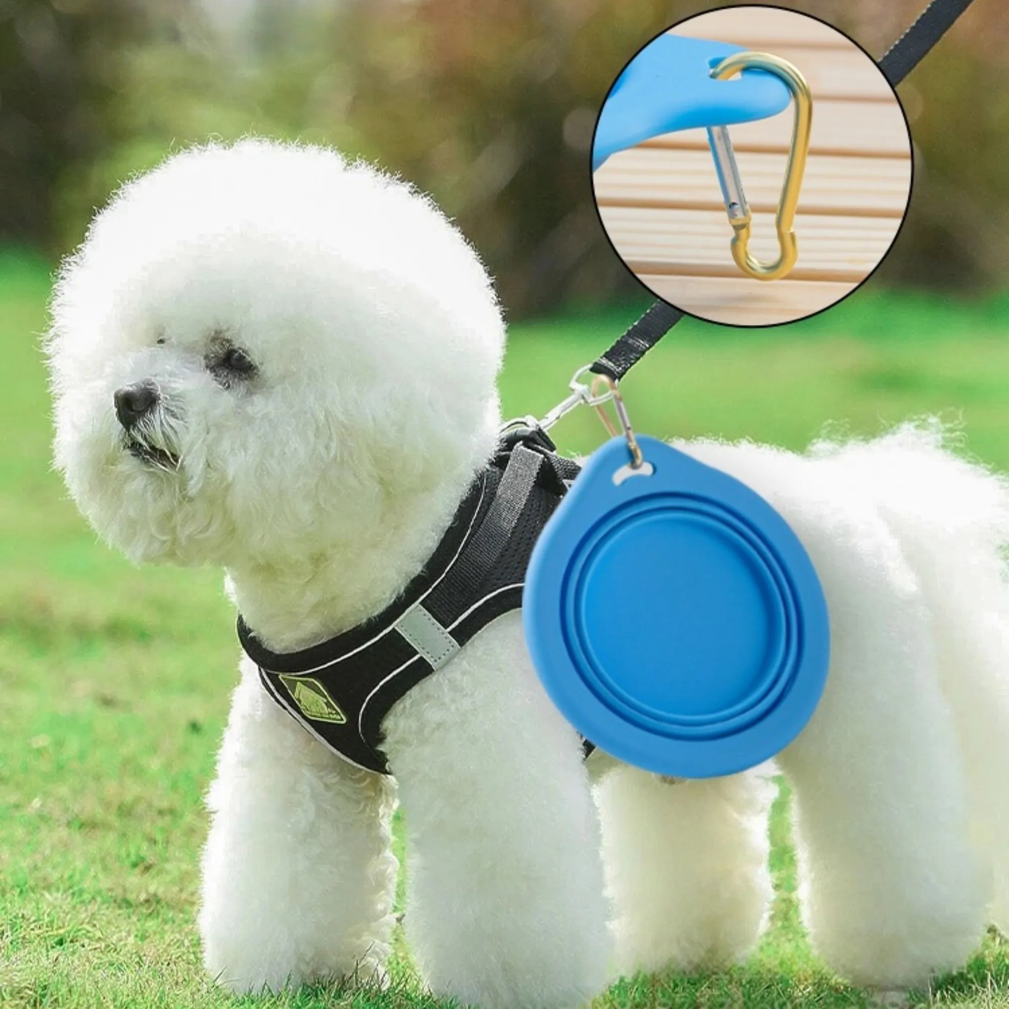 Custom silicone pet folding bowl 3