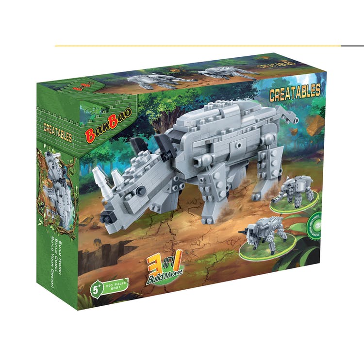 3-in-1 Safari Interlocking Block Sets - 295 Pieces 2