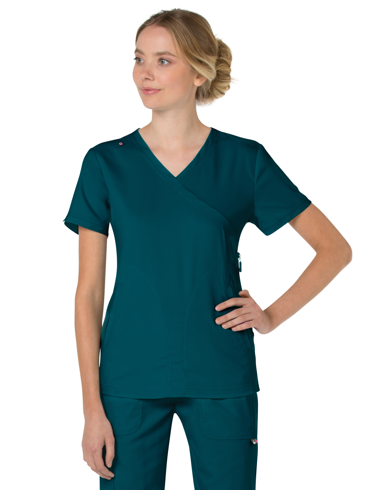 koi - Lite - Women's Three-Pocket Mock-Wrap Philosophy Top 37