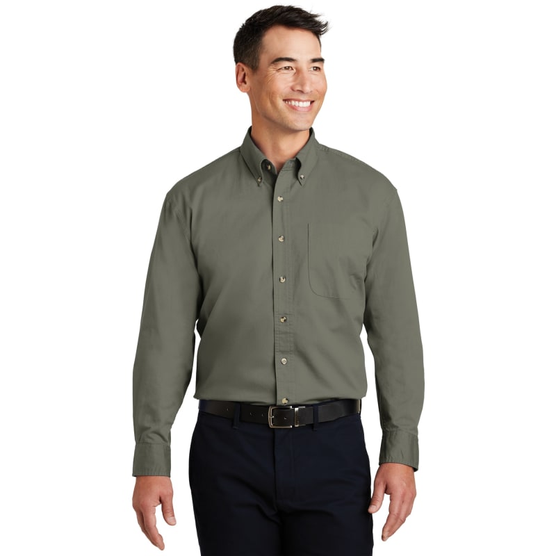 Port Authority Long Sleeve Twill Shirt. 24