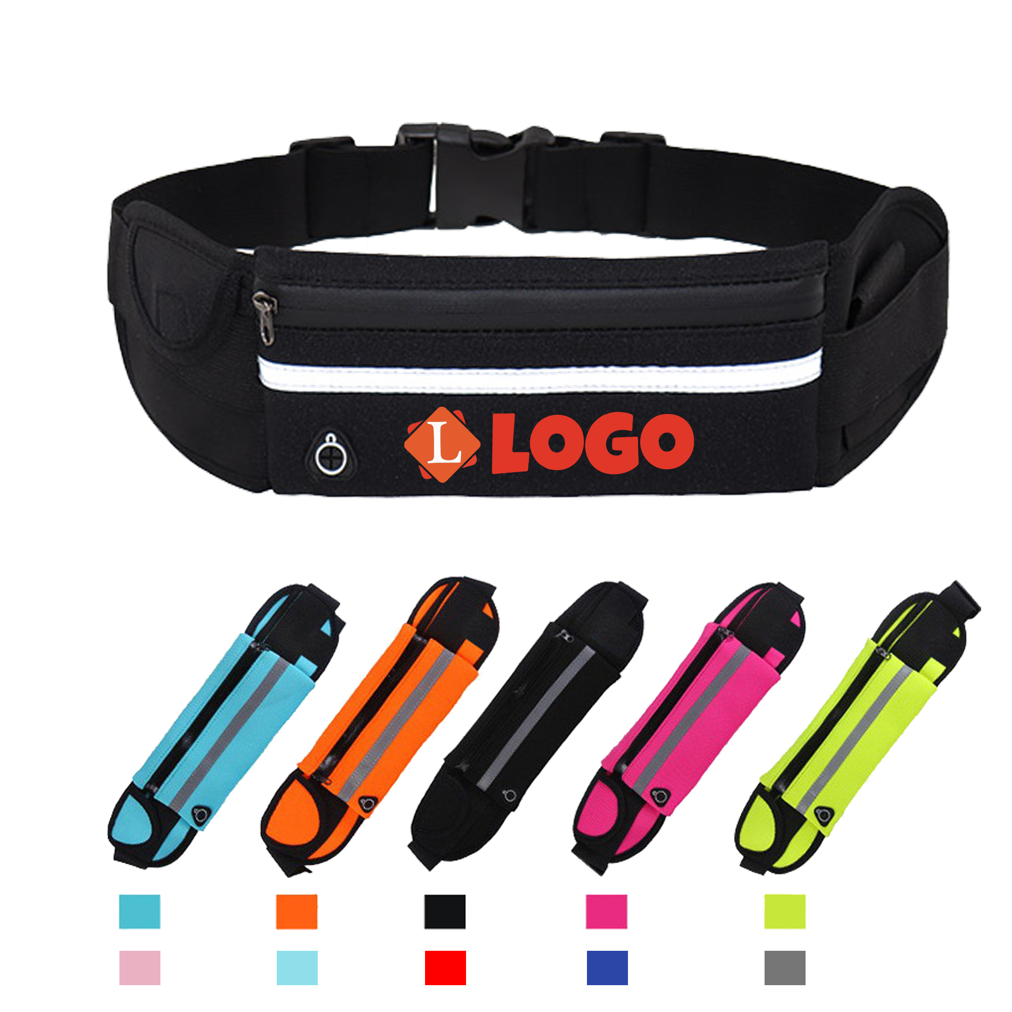 Outdoor Running Fanny Pack Waterproof Waist Bag 5
