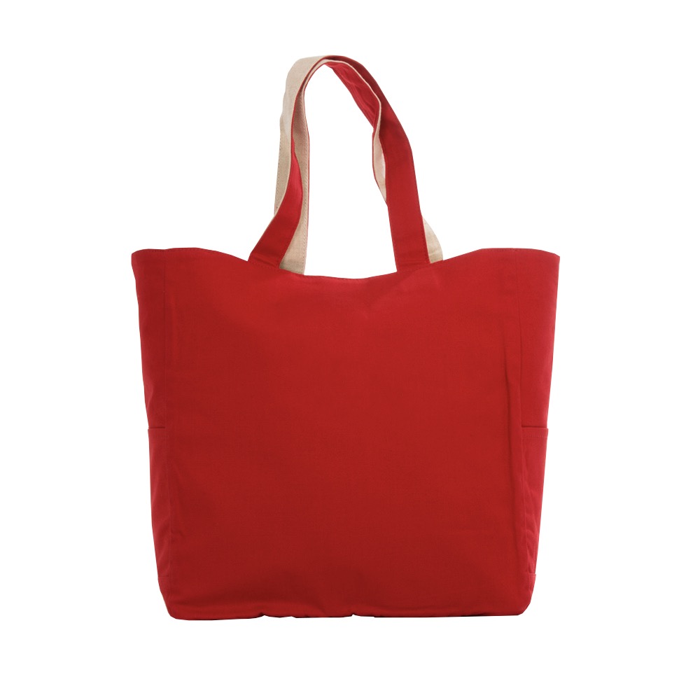 10 Oz. Cotton Reversible Jute Protean Tote Bag (Reversible) 7