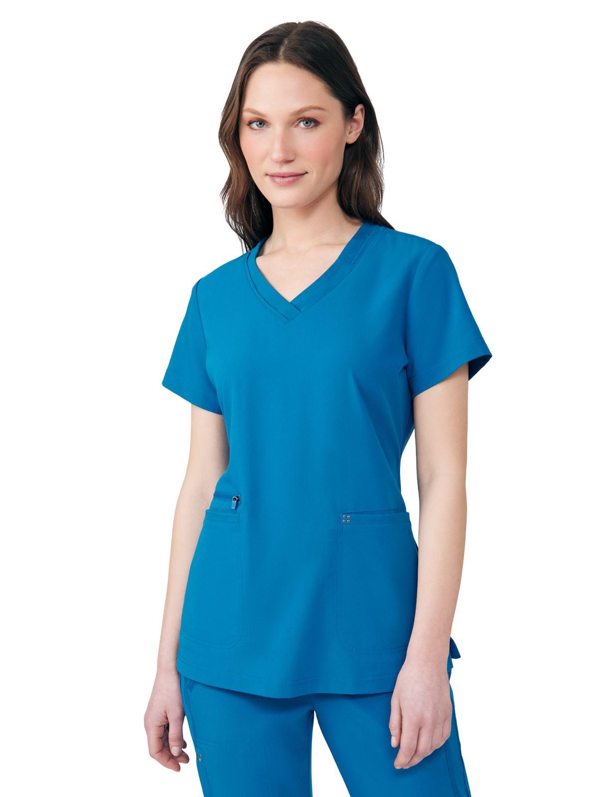 White Cross - CRFT - Women's Three-Pocket V-Neck Top 25