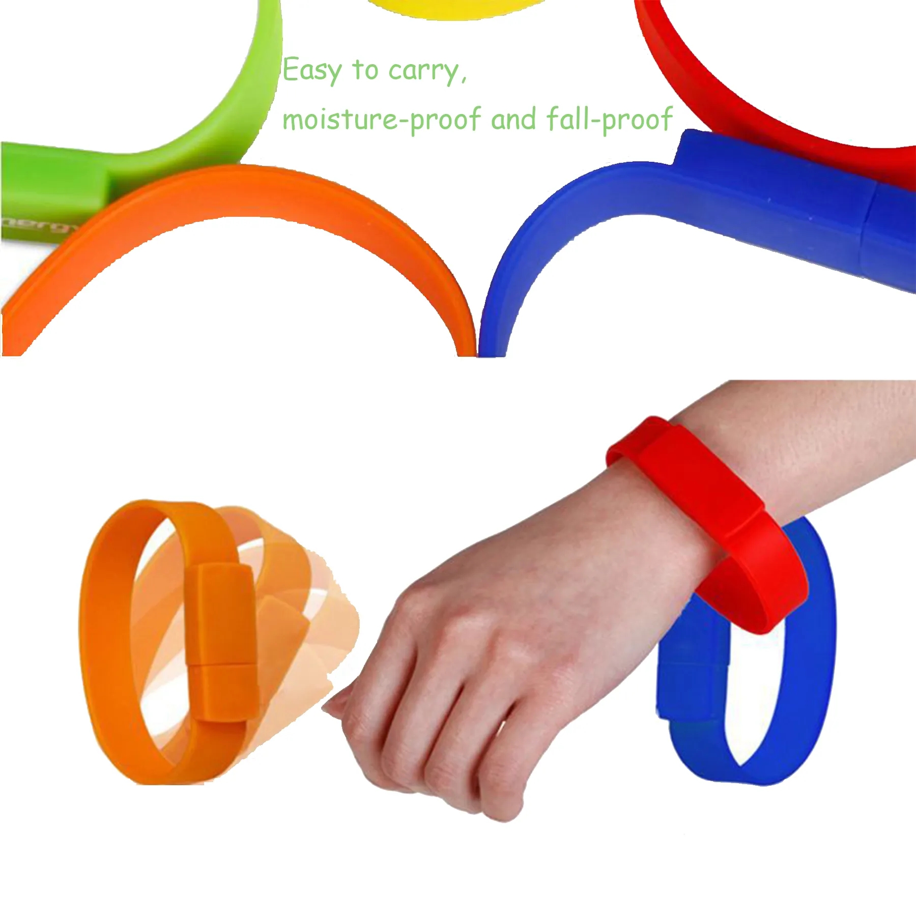 Silicone Bracelet Wristband 4G U Disk 1