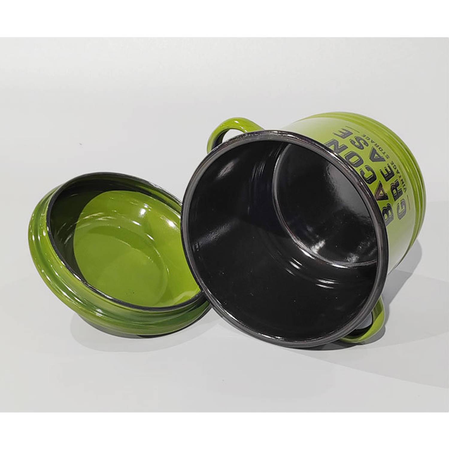 40 OZ Versatile Enamel Mug Bacon Grease Container 6