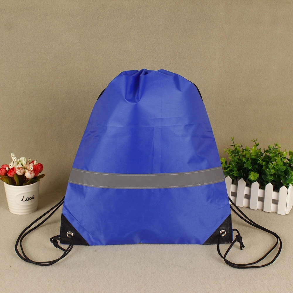 Promotional Polyester Reflective Drawstring Bag 6