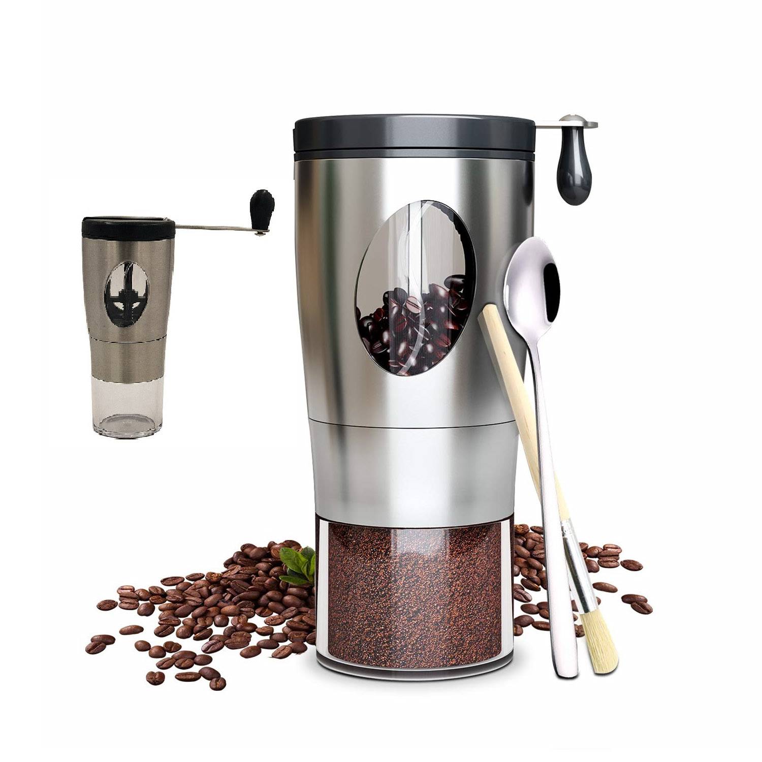 Stainless Steel Manual Coffee Machine 5