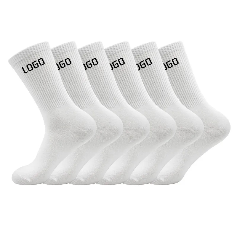 Solid Color Long Cotton Socks 2