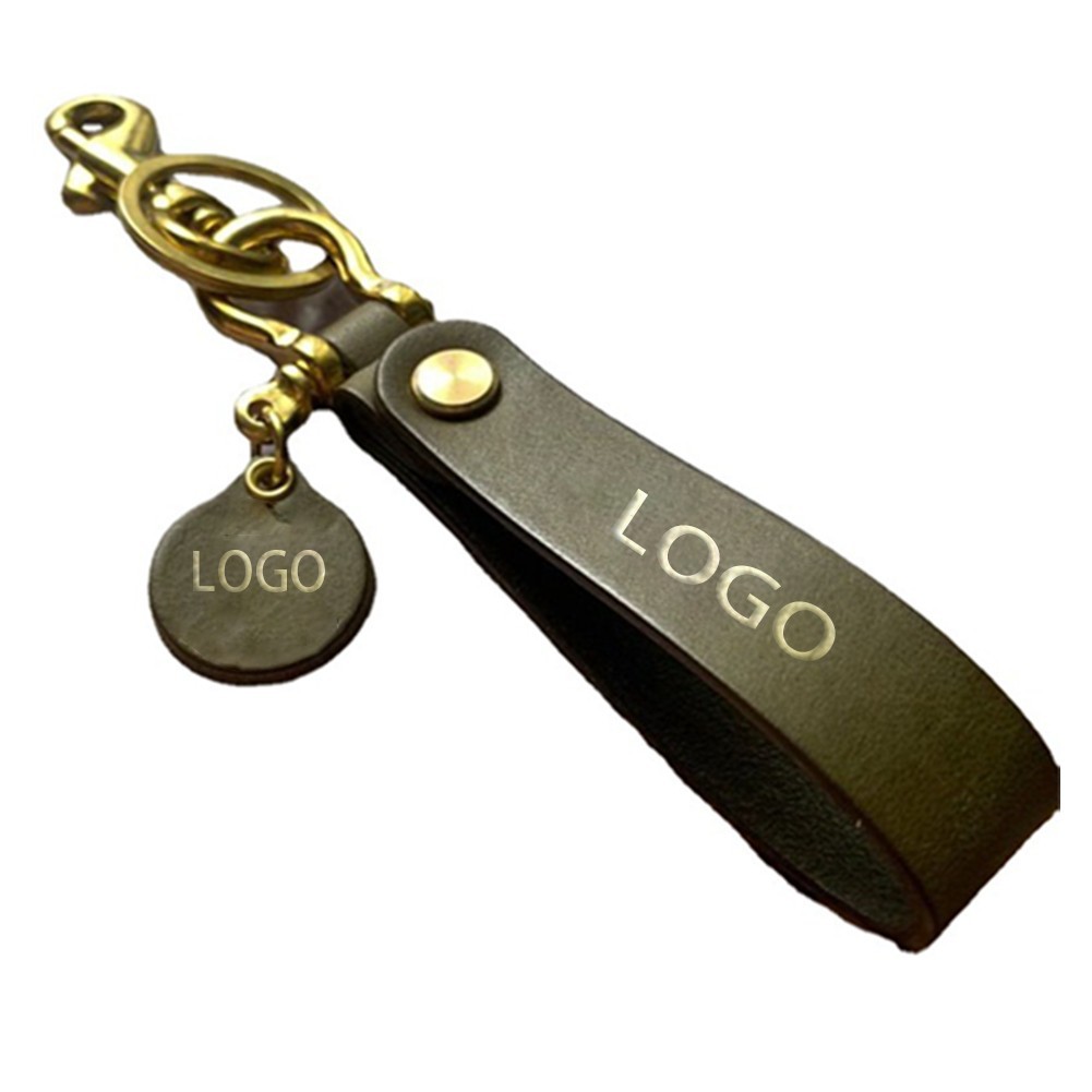 PU Leather Key Chain Rectangle Key Ring 5