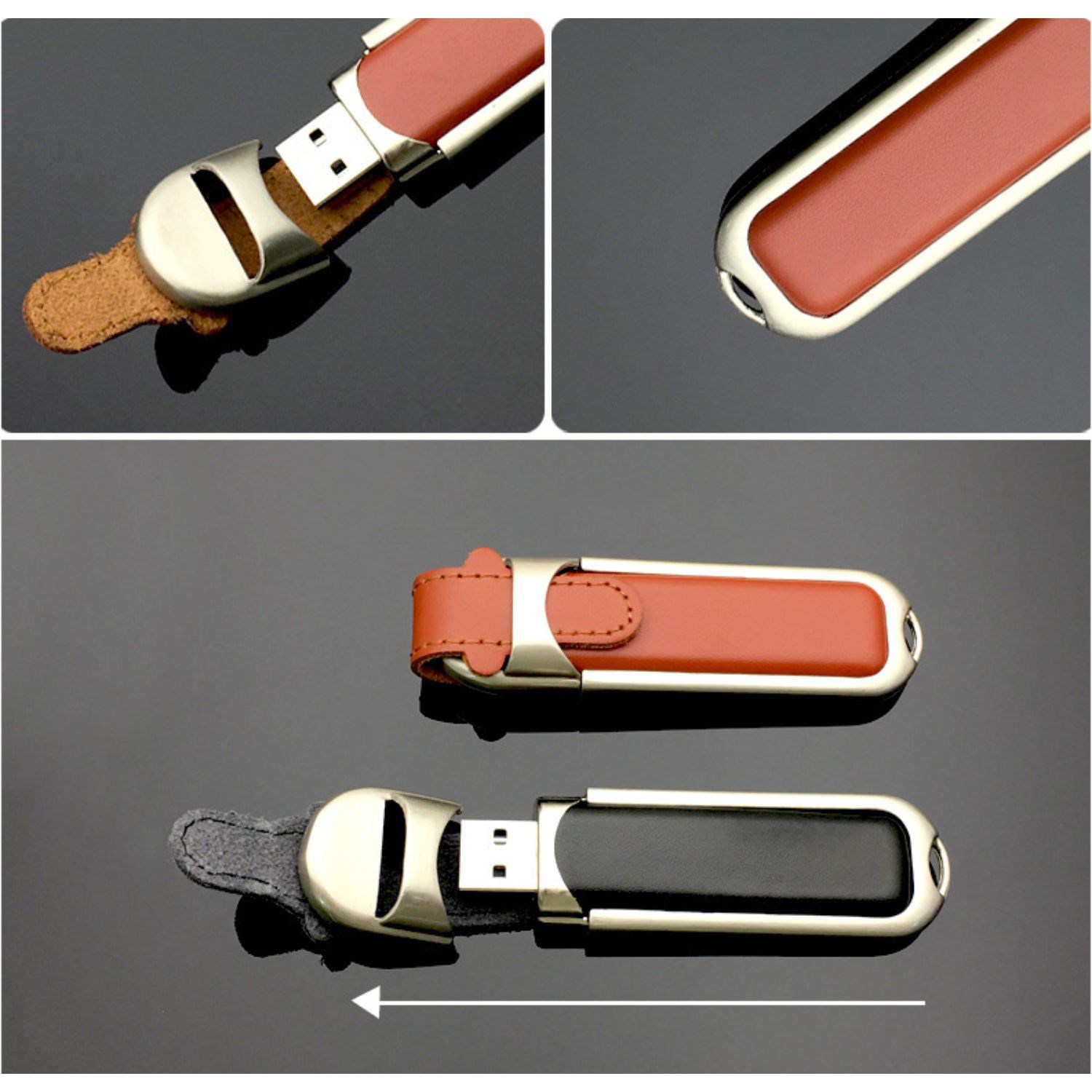 Leather Buckle USB Flash Drive 4