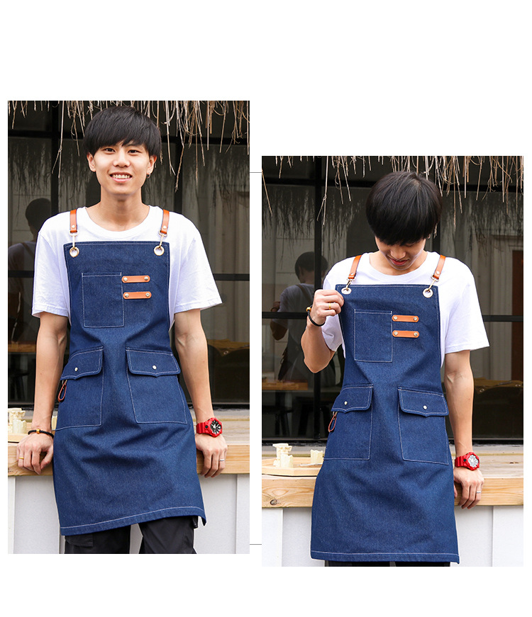 Chef Customized Aprons for Men Women / Large Pockets 7