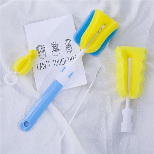 Sponge Cleaning Bottle Brush,4 Piece Set 5