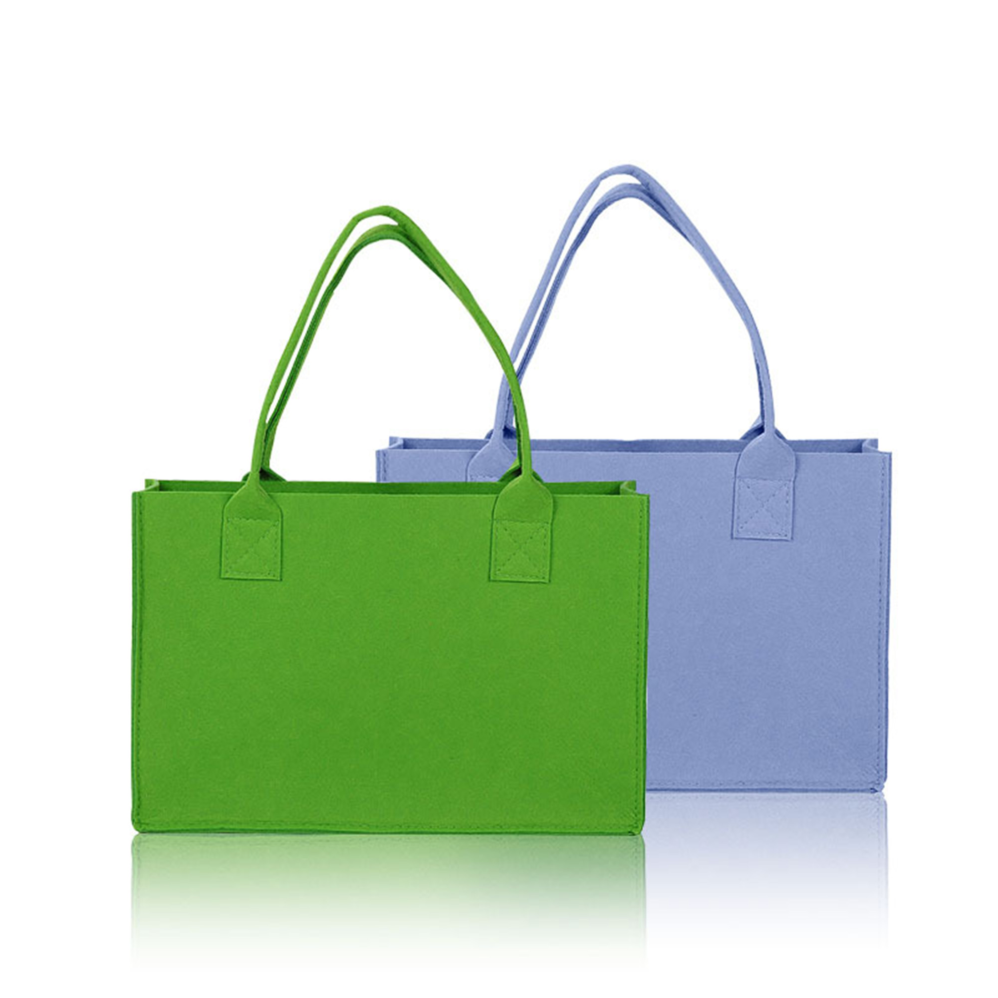 Felt Tote Handle Carryall, custom tote bag with logo imprint 2
