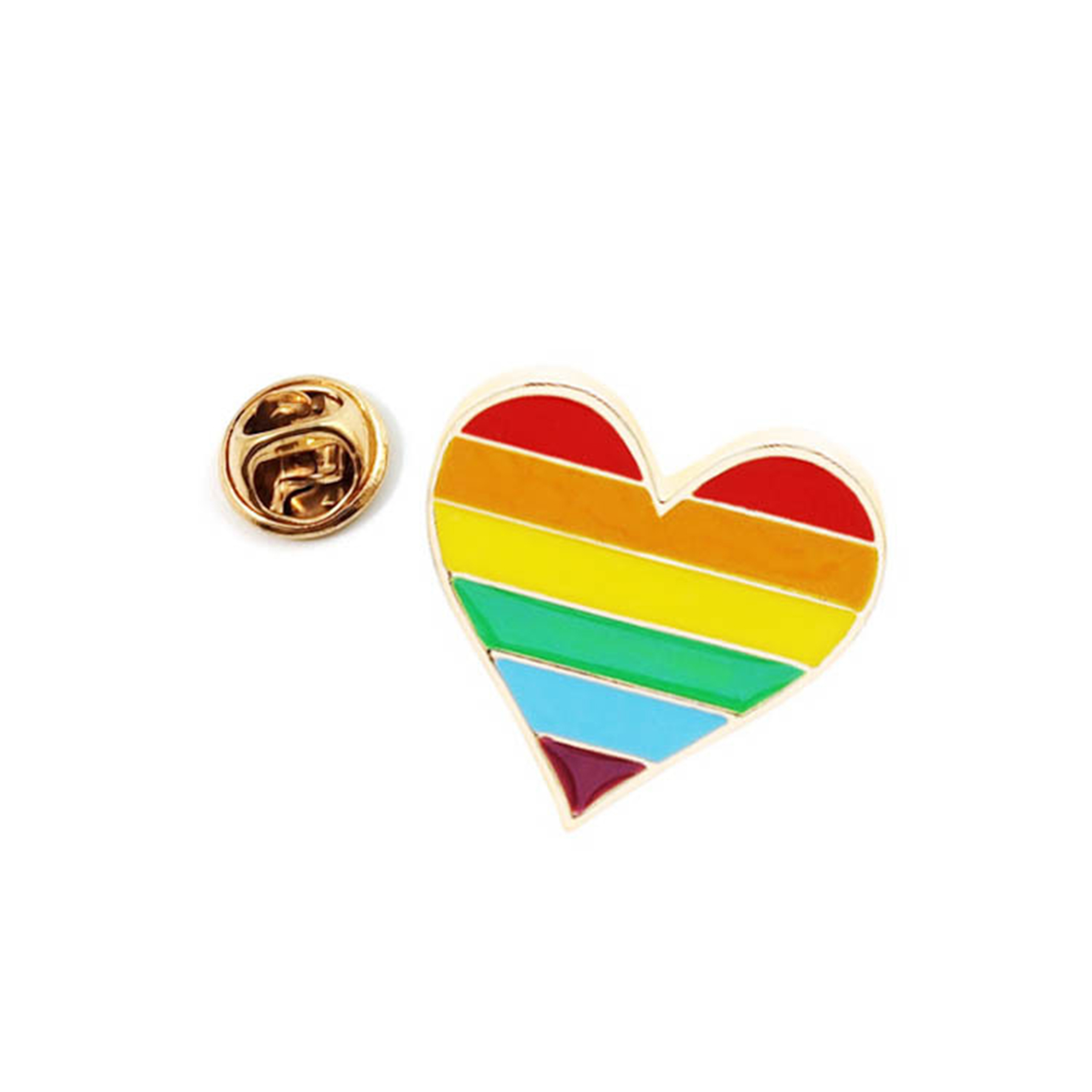 1" x 1'' Pin-Heart Shaped 3