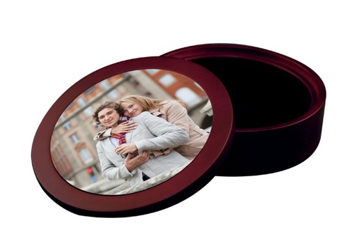 5 5/8 inch Mahogany CD/DVD/JEWELRY CASE 2