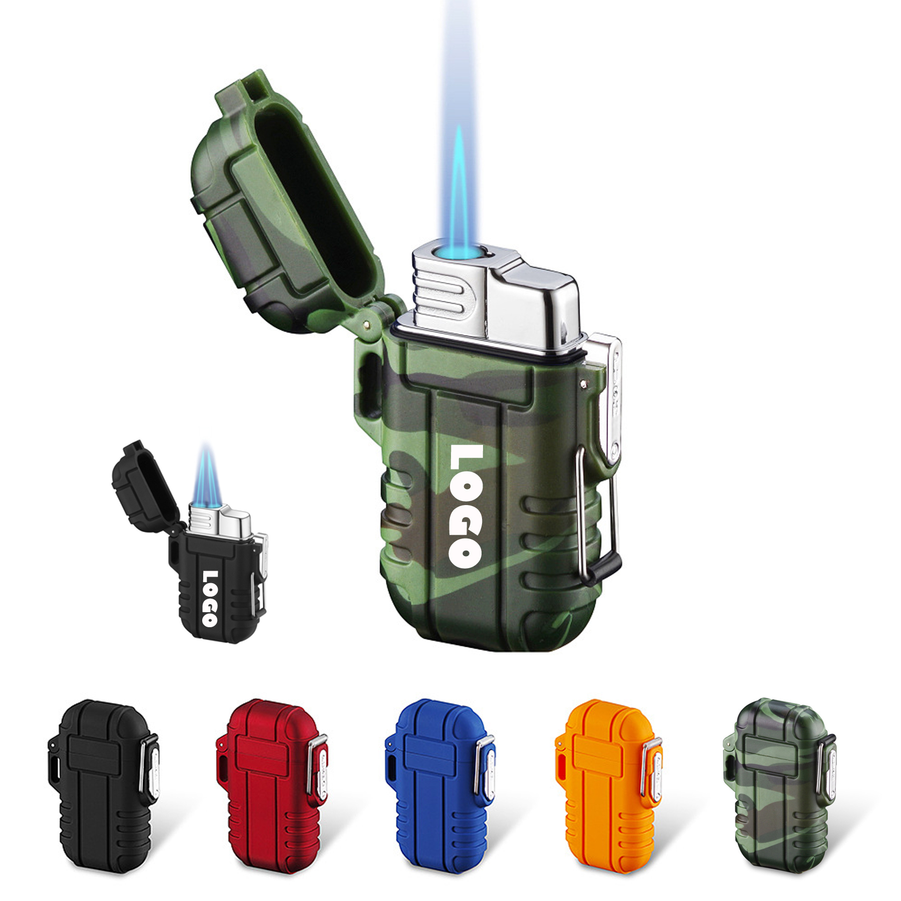 Waterproof Windproof Jet Flame Lighter With Lock 1