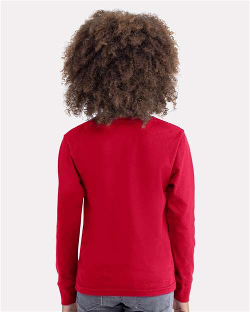 Youth Cotton Long Sleeve Tee - 3311 15